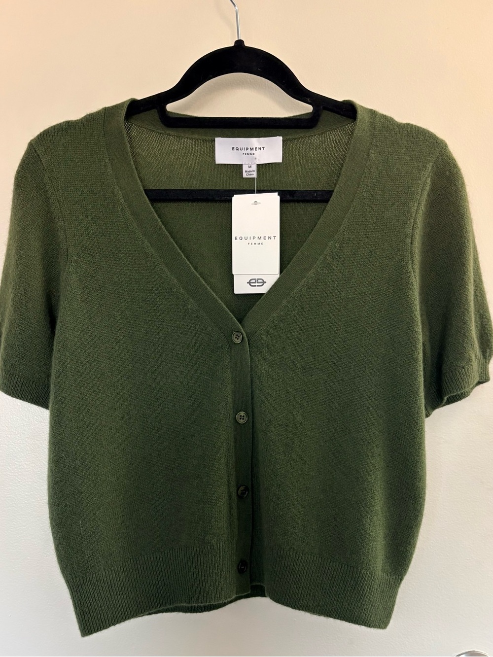 Equipment 100% Cashmere Cardigan. Size M